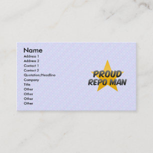 Carte De Visite Homme fier de Repo