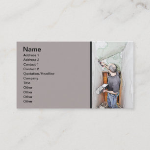 Carte De Visite homme spackant mur sec
