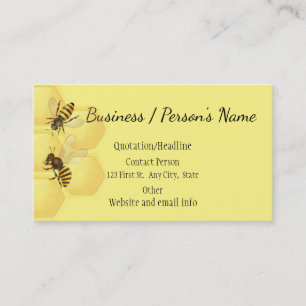Carte De Visite Honey Bee