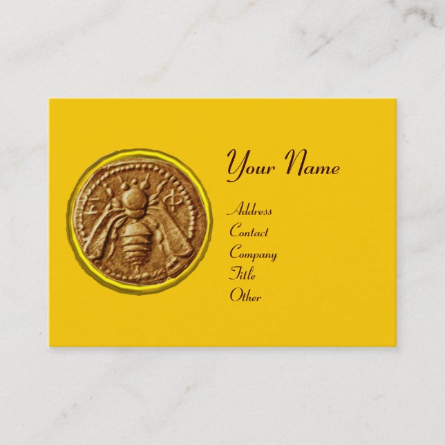 CARTE DE VISITE HONEY BEE, BEEKEEPER APIARIST (Devant)