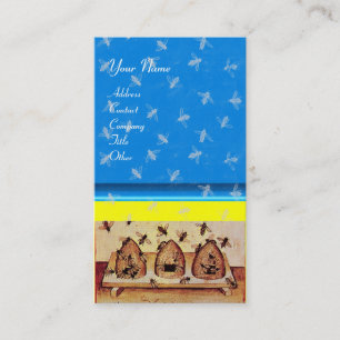 Carte De Visite HONEY BEE, MAINTIEN DES OEUVRES, bleu