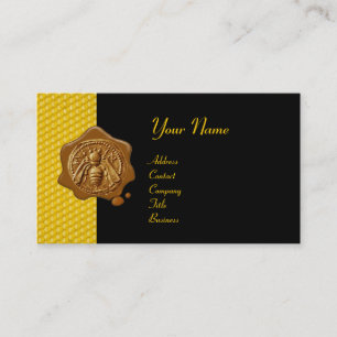 Carte De Visite HONEY BEE SCEAU DE CIRE BROWN / Cupidon le voleur 