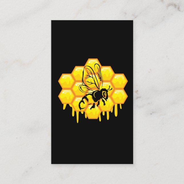 Carte De Visite Honey Hives Comb Apiarist Beekeeper Apiarist Beove (Devant)