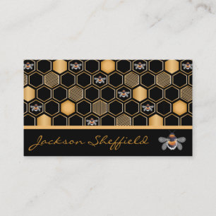 Carte De Visite Honeycomb And Bees