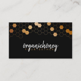Carte De Visite Honeypeb Bee Farm Apiary Black Gold