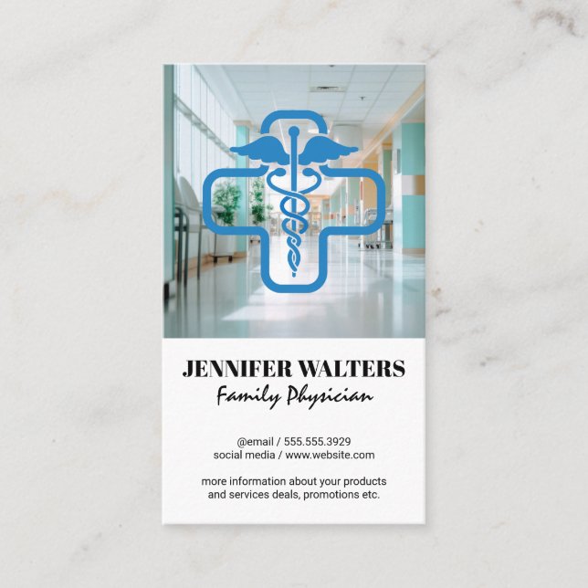 Carte De Visite Hôpital | Travailleurs Médicales (Devant)