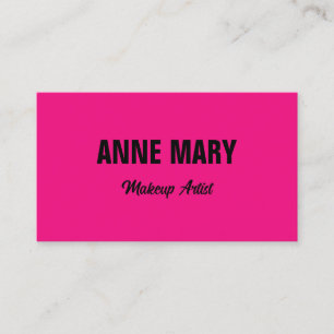 Carte De Visite Hopt rose Fuchsia Noir coloré brillant tendance