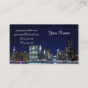 Carte De Visite Horizon de Midtown Manhattan, New York City