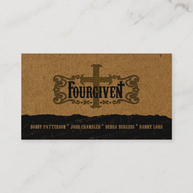 Carte de visite horizontal régulier de FOURGIVEN (Devant)