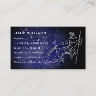 Carte De Visite Horoscope de Verseau