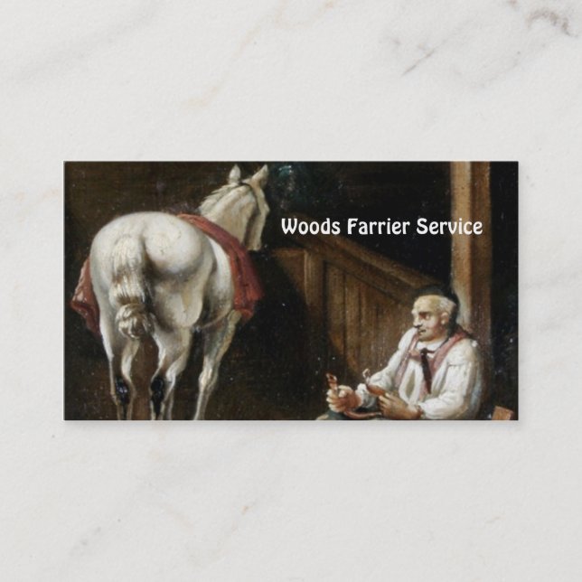 Carte de visite Horse Farrier (Devant)
