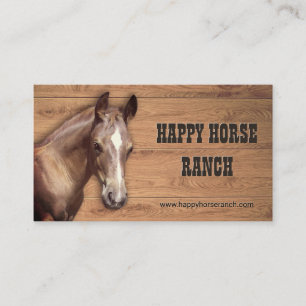 Carte De Visite Horse Ranch
