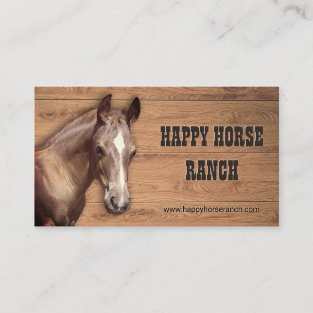 Carte De Visite Horse Ranch (Devant)