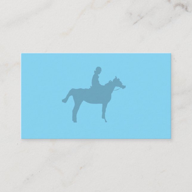 Carte De Visite Horse Silhouette Small Notepad (Devant)
