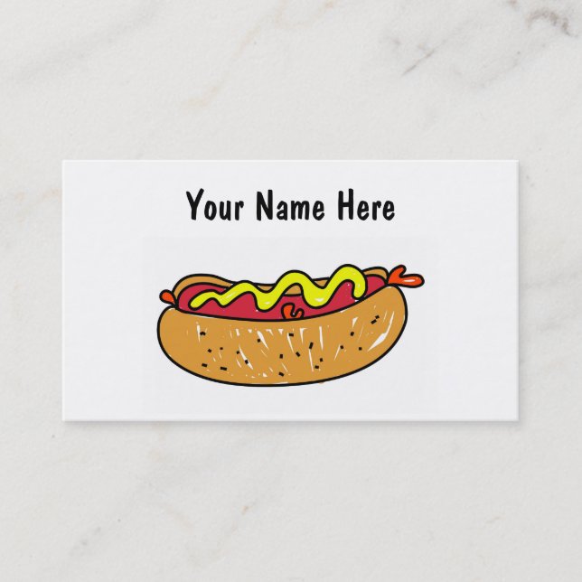 Carte De Visite Hot dog (Devant)