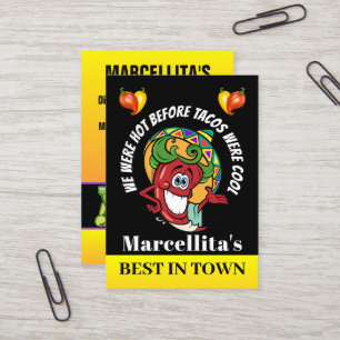 Carte De Visite Hot Pepper Restaurant mexicain Humour