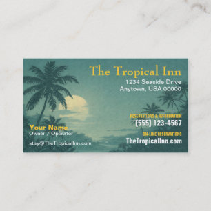 Carte De Visite Hôtel de l'Île, Location de vacances et Séjour bou