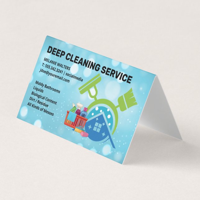 Carte De Visite House Cleaning Services | Maid Cleaners (Devant)