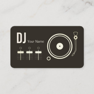 Carte De Visite Housse de lecteur DJ professionnel moderne