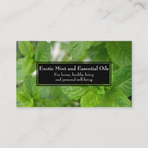 Carte De Visite Huiles Essentielles Entreprise Bien-être Holistiqu