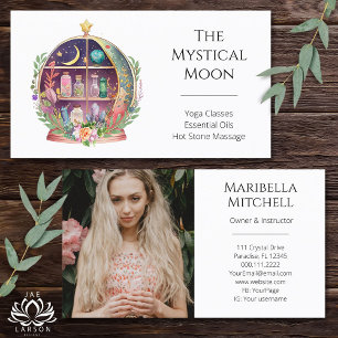 Carte De Visite Huiles Essentielles Magiques Apothicaire Yoga Boho