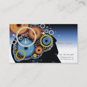Carte De Visite Humain de tête de docteur clinique privée de