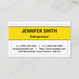 Carte de visite humble et minimaliste