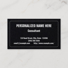 Carte de visite humble et professionnel