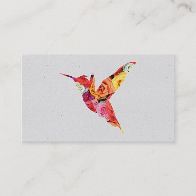 Carte De Visite Humming Bird | Fleurs II (Devant)