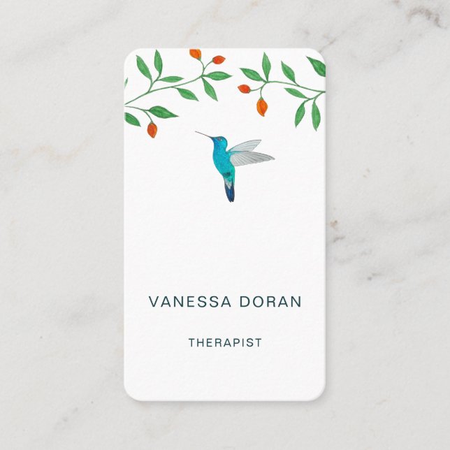 Carte De Visite Hummingbird  Business Card (Devant)