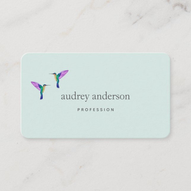 Carte De Visite Hummingbird Business Card (Devant)