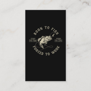 Carte De Visite Humour de pêche rétro Sarcastic