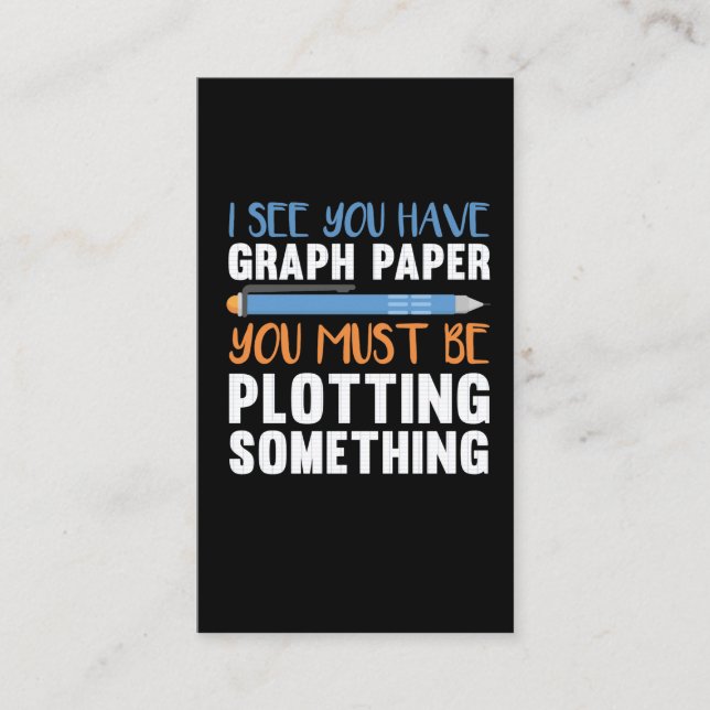 Carte De Visite Humour de tracé de la géométrie de l'enseignant en (Devant)