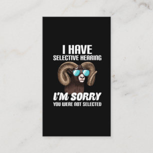 Carte De Visite Humour rude des lunettes de soleil Mouflon Sarcasm