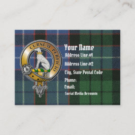 Carte De Visite Hunter Tartan & Badge