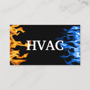 Carte De Visite HVAC Chauffage et climatisation Refroidissement