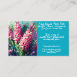 Carte De Visite Hyacinth Florist Arrangement Floral Boutique