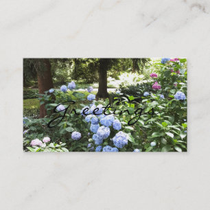 Carte De Visite Hydrangea Floral Trees Nature Photographie