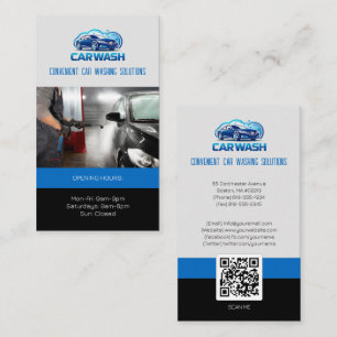 Carte De Visite Hydro Car Wash Services   Professionnel
