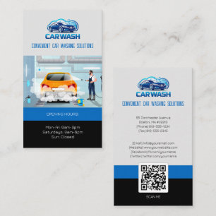 Carte De Visite Hydro Car Wash Services   Professionnel