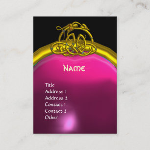 Carte De Visite HYPER DRAGON AMÉTHYST, rose violet clair