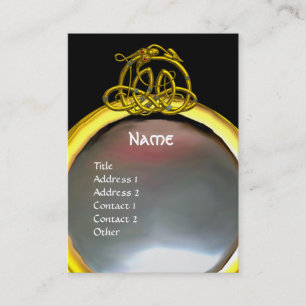 Carte De Visite HYPER DRAGON PEARL MONOGRAM rose noir