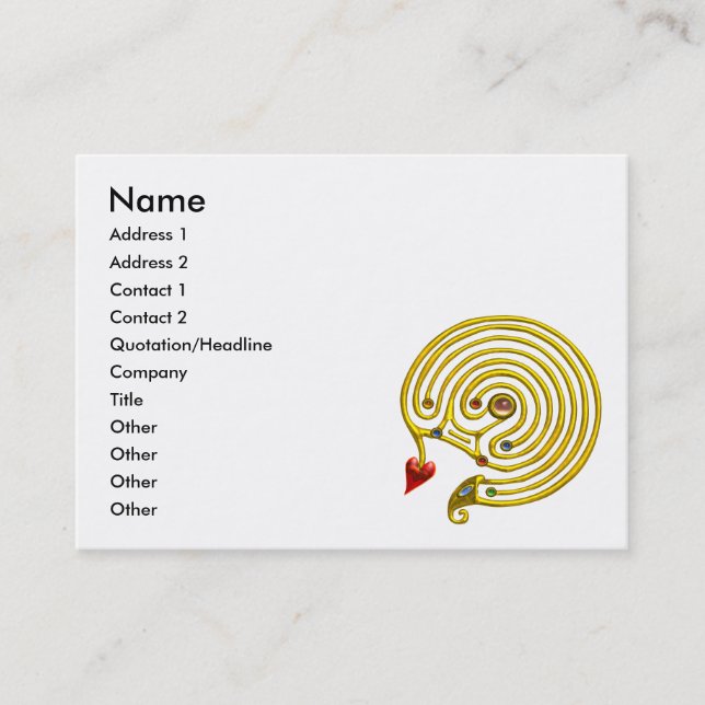 CARTE DE VISITE HYPER LABYRINTH (Devant)