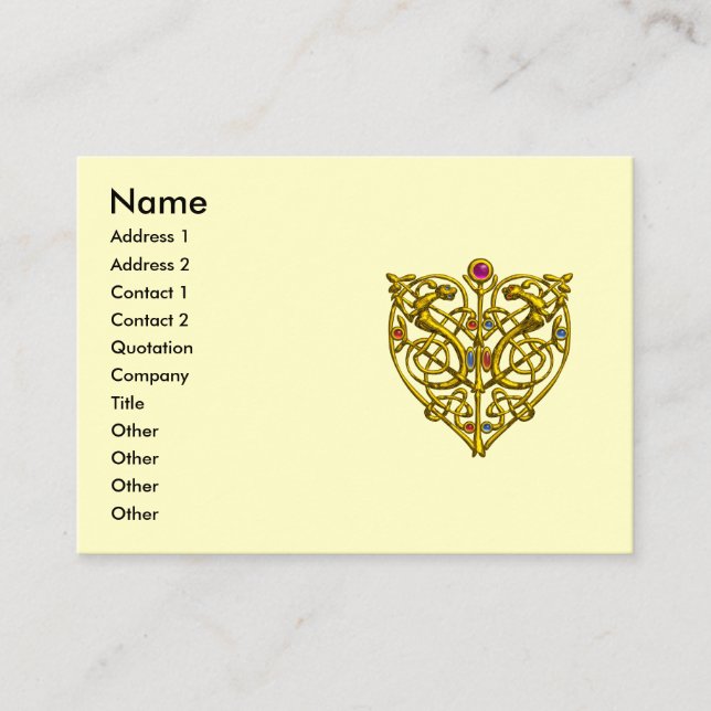 CARTE DE VISITE HYPER VALENTINE / CRÈME DE COEUR DU COIN DE CELTIQ (Devant)