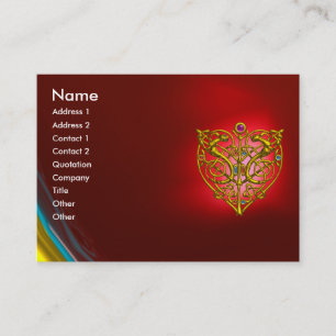 Carte De Visite HYPER VALENTINE RUBIS ,rouge