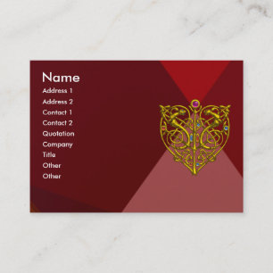 Carte De Visite HYPER VALENTINE RUBY 2, rouge