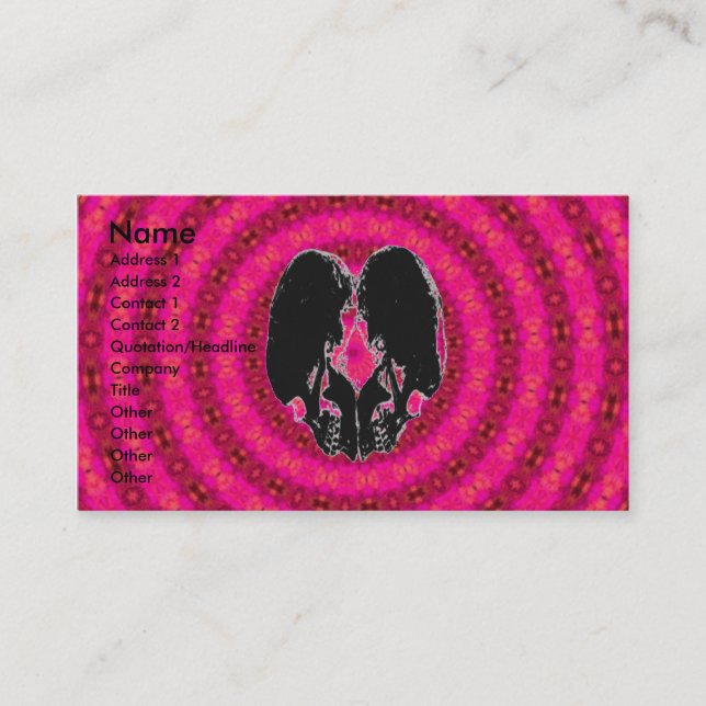 Carte De Visite Hypnose arrière de coeur (Devant)