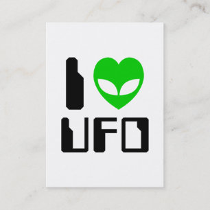 Carte De Visite I Alien Heart UFO
