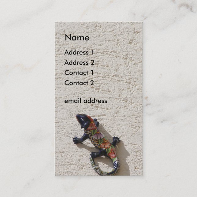 Carte De Visite i lizard (Devant)