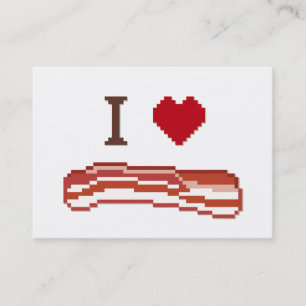 Carte De Visite I Love Bacon
